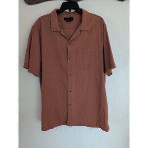 Cotton On Garments Men's Short Sleeve Button Up Shirt XL
